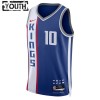 Barn Sacramento Kings Tröja Domantas Sabonis Nike 2023-24 City Edition Blå Swingman